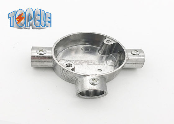 3/4&quot; 1&quot; BS31 유도 알루미늄 부착 원형 상자 3 Way / Tee Box Iso